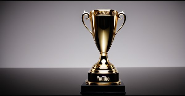 Trophée youtube personnalisable : célébrez vos succès uniques